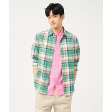 매장정품 빈폴 BEANPOLE MEN 마드라스 체크 셔츠 그린 (BC5364C26K) BC5364C26K 189842