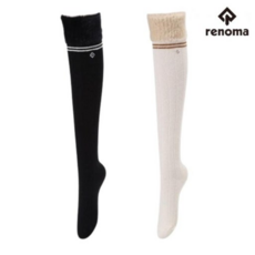 레노마골프(NC유성점) 여성 겨울 날개사 오버니삭스 양말 RWASN8809, 1개, IVORY