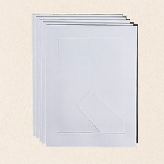 스탠딩 페이퍼 프레임 종이 사진 접이식 액자 5x7 10p, 1개
