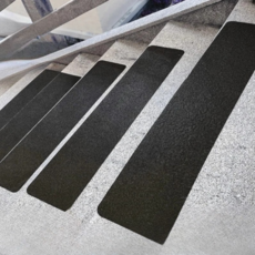 피라모니 실외 계단용 미끄럼방지 금강사 패드, 블랙, 1세트