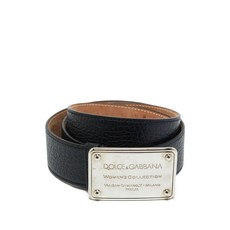 돌체앤가바나 중고 로고 장식 레더 벨트