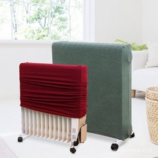 暖氣片防塵罩家用油汀防塵罩取暖器防塵罩子布藝電暖氣防塵罩 防塵罩 空調 風扇 洗衣機 冰箱 家電防塵, 抹茶綠,小號