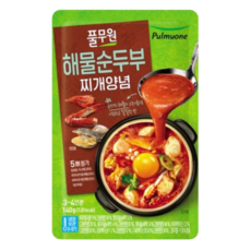 풀무원 해물순두부찌개양념 140g, 7개