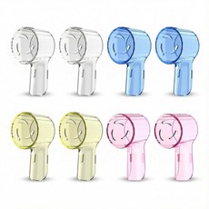 Oral-B iO 및 원형 전동 칫솔 헤드와 호환되는 칫솔 헤드 커버 8개 통기성 방진 여행용 캡 여행용 칫솔 헤드 프로텍터 혼합 색상