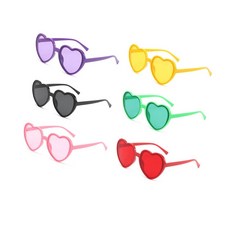 하트 파티선글라스 코스프레 단체선물 우정아이템, 옐로우