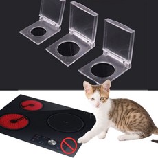 고양이 인덕션 전원버튼 안전 덮개 스위치캡 화재예방, 19mm, 1개