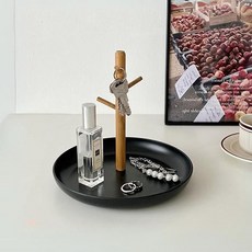 [이거찜] 행거 부착형 악세사리 수납 트레이시계 차키 안경 걸이 정리 소품 반지 목걸이 진열대