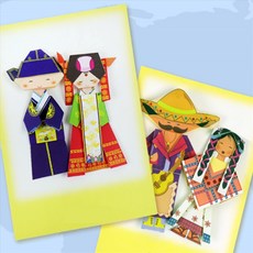 이루하루 세계전통의상 종이접기 한복종이접기색종이, 3번