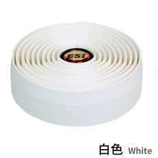 ESI RCT 公路車/越野公路車/礫石車 矽膠吸震握把帶，舒適吸震，提升操控性, 白色, 1個