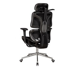 Xpanse W6001 人體工學網椅 獨立腰背分離 4D扶手 3D頭枕 冰絲透氣 辦公電腦椅 承重200KG 3年保固, W203午夜黑-航天冷軋鋼-坐深調節,【品質可靠，超長保固，100%正品】