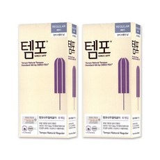 동아제약 템포 유기농 순면 네추럴 레귤러 8P, 8개입, 2개