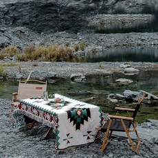 비에스업 감성 캠핑 테이블보 장비 테이블매트, 화이트