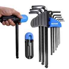 육각 볼렌치 고강도 CR-V Long 육각렌치 9종 세트 보조 핸들 증정, 1세트