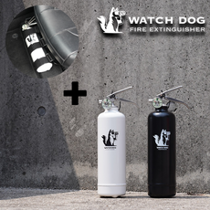 와치독 차량용 소화기(1kg) + 스트랩 포함 / 자동차 겸용 캠핑용 가정용 1kg 블랙 화이트, 500개, 블랙소화기+스트랩, 1.9kg