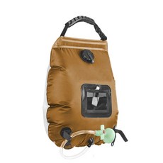 세탁기 배수 호스태양 샤워 가방 20L 캠핑 이동식 호스 On-Off 전환 가능한 헤드 휴대용, [02] Brown, 1개