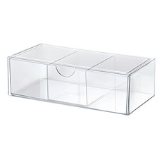 海江公司浴室櫃整理器隔間抽屜式, 1個, 透明