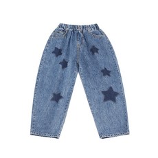 Stavin 女童星星點綴鬆緊腰牛仔褲