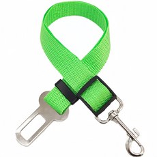 강아지안전벨트 충격방지 애견차량안전벨트 고탄력 튼튼한 강아지안전벨트시트, 녹색, 32-62센티미터