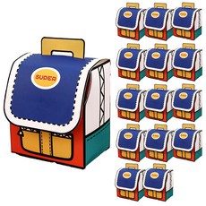 책가방 선물 포장 상자 봉투 박스, 15개, 블루