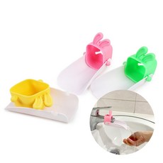편한집 아동 세면대 수도꼭지 연장탭 욕실수전연장탭 아기수전 싱크대수전연장탭, 핑크, 1세트, 핑크