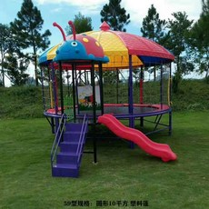 온코 트램펄린 점핑머신 야외 대형 지붕형 캠핑장 트렘폴, 연갈색 59형, 1개