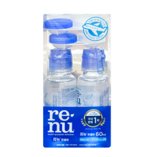 리뉴 후레쉬 렌즈 세정액, 60ml, 2개