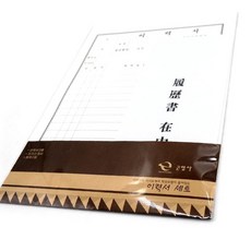 DPK A4 이력서세트 3개입 수기양식 특수용지