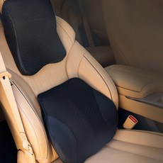 자동차 세트 허리 쿠션 받침 차량용 베개 의자 목 등받이, 라운드 등쿠션, 라운드 등쿠션, 1개