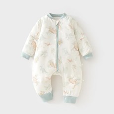 嬰兒恆溫睡袋 秋冬夾棉寶寶分腿睡衣