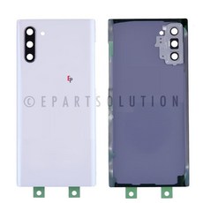 [관부가세포함] 삼성 갤럭시 노트 10/노트 10플러스 뒷면 커버 유리 배터리 도어 카메라 렌즈, Note 10 White (400-408-460-NS)