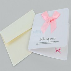 조은두리 깜찍 리본 감사 카드