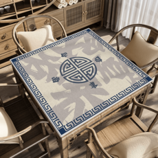 마작매트 보드게임매트 마작판 보드게임판 게임카페트 놀이판 테이블보 미끄럼방지 소음방지 휴대용, 60×60cm, 옵션22, 1개