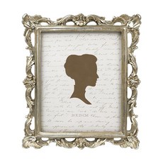 AELS 20.3x25.4cm(8x10인치) 빈티지 사진 액자 유리 전면이 있는 우아한 앤티크 사진 프레임 사진 디스플레이 테이블 탑 벽걸이 선물 아이디어 골드 및 실, 8x10, 골드 및 실버