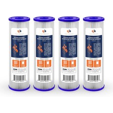 아쿠아분 5 마이크론 주름 퇴적물 물 필터 10 x 4.5 카트리지 - 전체 가정용 교체 웰 FXHSC R50-BBSA 2팩과 호환되는, 4