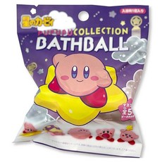 별의커비 푸푸푸 컬렉션 배스볼 피치 향 5종 랜덤발송, 90g, 1개
