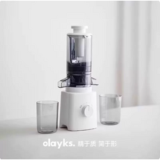 olayks 榨汁機，慢磨原汁，易清洗，窄身設計，健康生活, 陶白色, OLK-LJ01