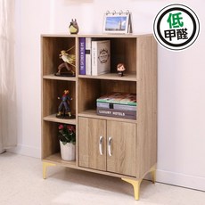 BuyJM 台灣製低甲醛五格雙門鐵腳收納櫃/置物櫃/書櫃/櫥櫃/餐櫃BO066DW