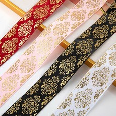 전통문양 공단 한복리본 길이90cm, 레드(red), 1개