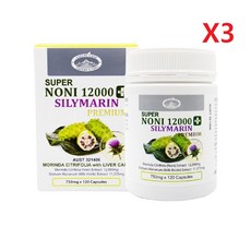 호주 Natures top 네이쳐스탑 슈퍼 노니 밀크씨슬 프리미엄 12000 120정-3개, 3개, 120정