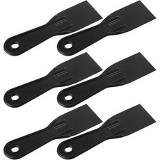 스크래퍼 껌칼 퍼티 나이프 플라스틱 6개 2인치 유연 페인트 스크레이퍼 벽 천장 스패클 도구 세트: 드라이월 수리 벽지 제거 진흙 석고 적용 블랙