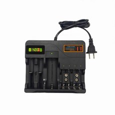 18650電池充電器 AA.AAA電池智慧充電器5/7號, 1個, 美規/扁插,美標