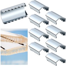 모닝로 파티오 우산 리브 엔드 클립 1인치 가든 비치 야외용 캐노피 원단 및 수리 확보용, 16