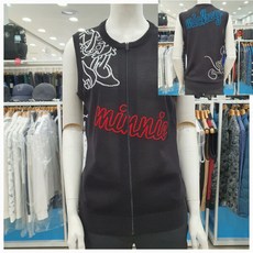 디즈니골프 여성 골프 조끼 베스트 캐주얼 기능성 필드스타일 여성용 SS 풀집업 니트조끼 DO1LKV003BKGNDH5582828