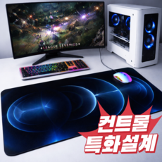 리치라라 고밀도 게이밍 장패드, 1개, 코스믹 블루