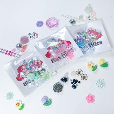 아트박스/갓샵 데코덴 파츠 30종 세트 탑꾸 탑로더 꾸미기 (옵션1~14), 07.멀티믹스 블랙, 1개