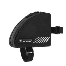 WEST BIKING 미니 상단 튜브 삼각형 가방, 1개, Black
