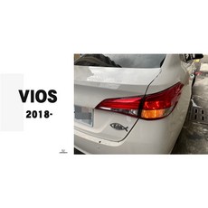 傑暘國際車身部品 全新 TOYOTA 豐田 VIOS 18 19 20 年 原廠型 紅白尾燈總成 提升夜間行車安全, 1個, RH