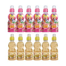 뽀로로음료 복숭아 X6개+보리차 X6개 세트, 1개, 2.73L