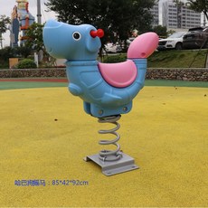 스프링 목마 흔들말 유치원 야외 놀이터 캠핑장 펜션, 퍼그 쉐이크(파란색), 1개