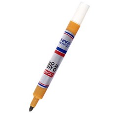 슬림 유성매직 유리 나무 금속 플라스틱 펜, 2개, 황토색